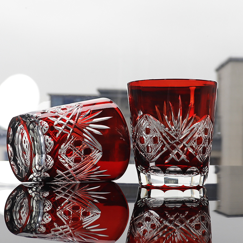 Red Edo Crystal Whisky Glass J - Wine To Beer To Liquor ulasan dan harga