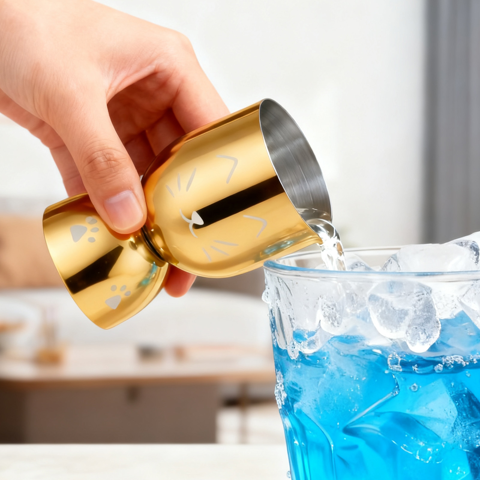 20/40ml Cocktail Bar Stainless - Spirit Measure Jigger ulasan dan harga