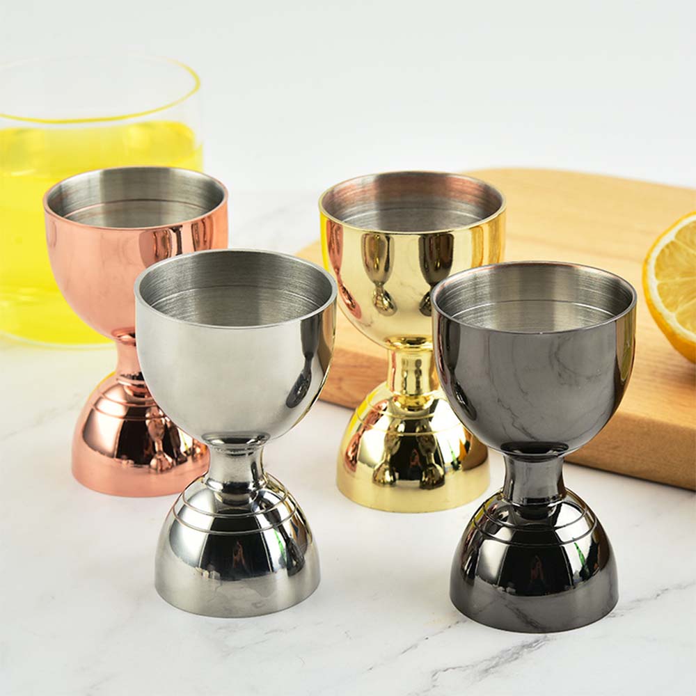 Stainless Steel Cocktail Shake - Spirit Measure Jigger ulasan dan harga