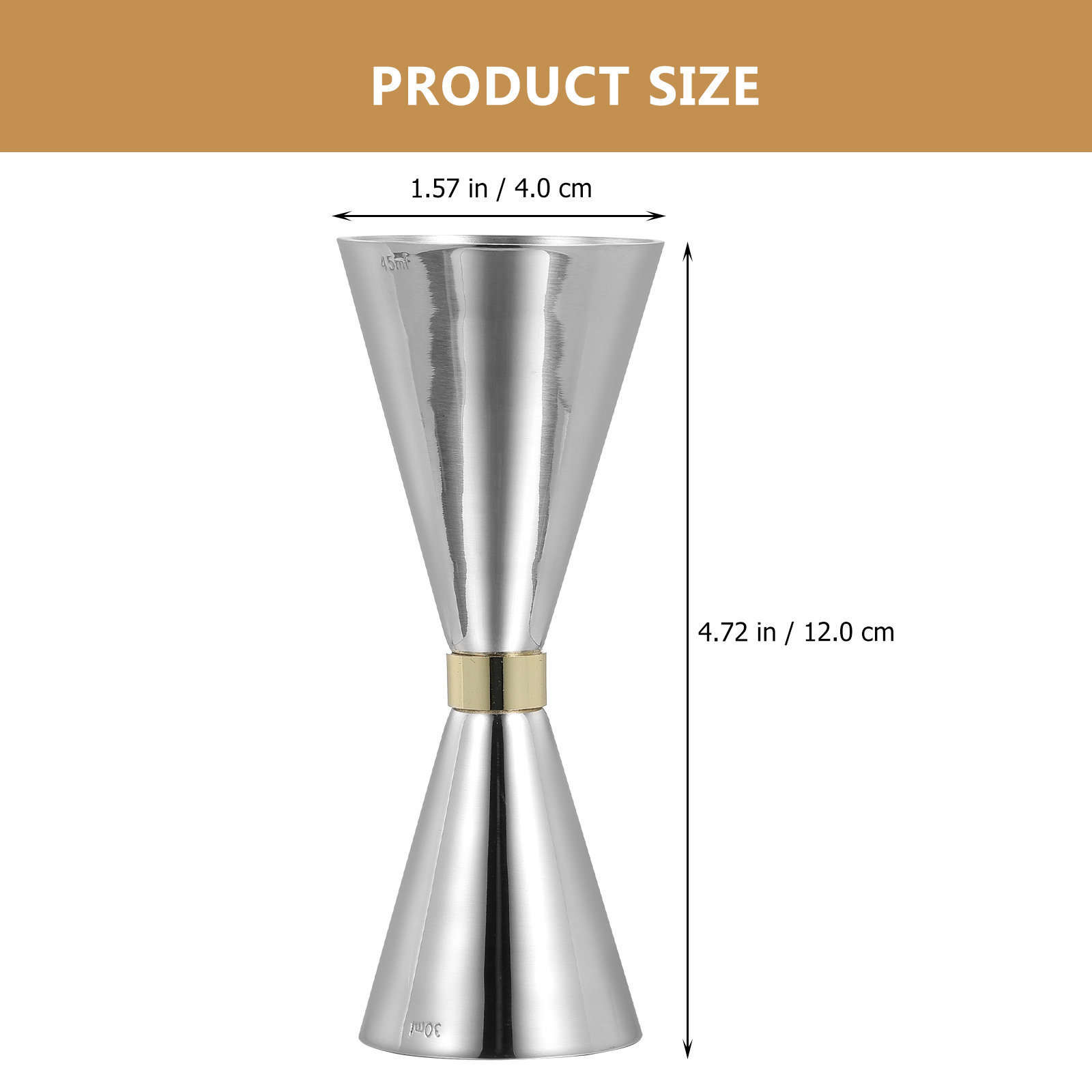 Premium Stainless Steel Double - Spirit Measure Jigger ulasan dan harga
