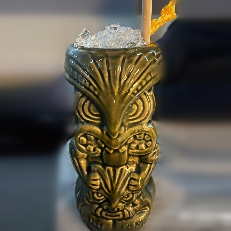 630ml Ceramic Tiki Mug Creativ - Wine Beer Coffee ulasan dan harga