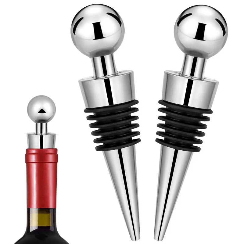 2pcs/set Silver Bottle Stopper - Bottle Stopper Set ulasan dan harga