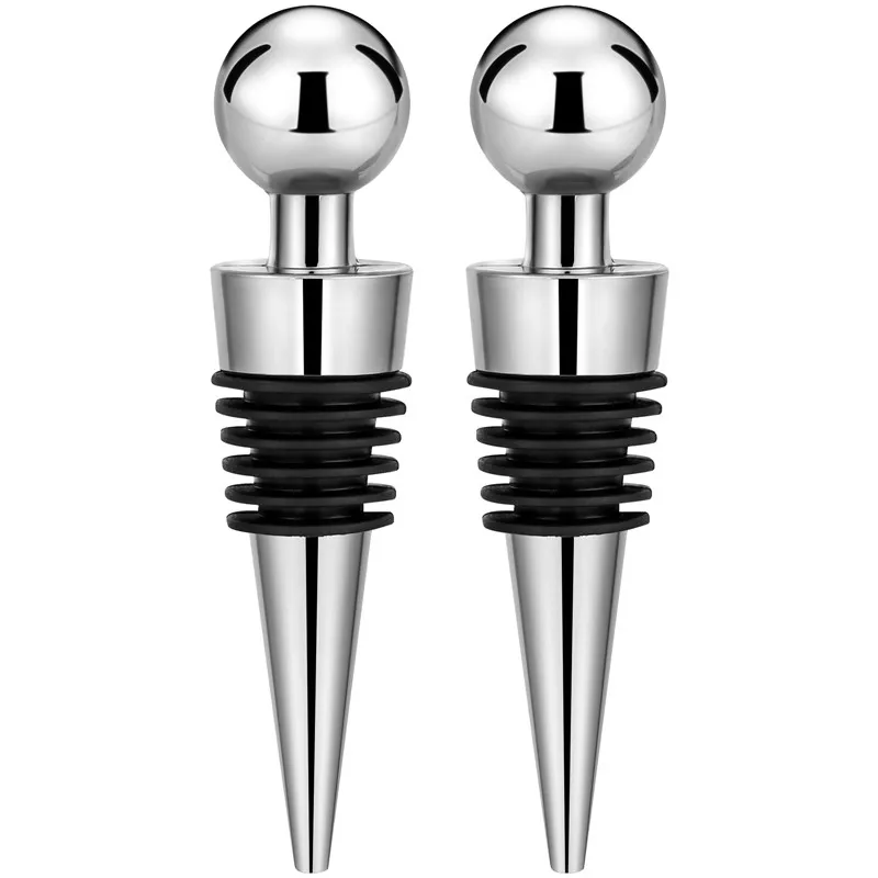 2pcs/set Silver Bottle Stopper - Bottle Stopper Set ulasan dan harga